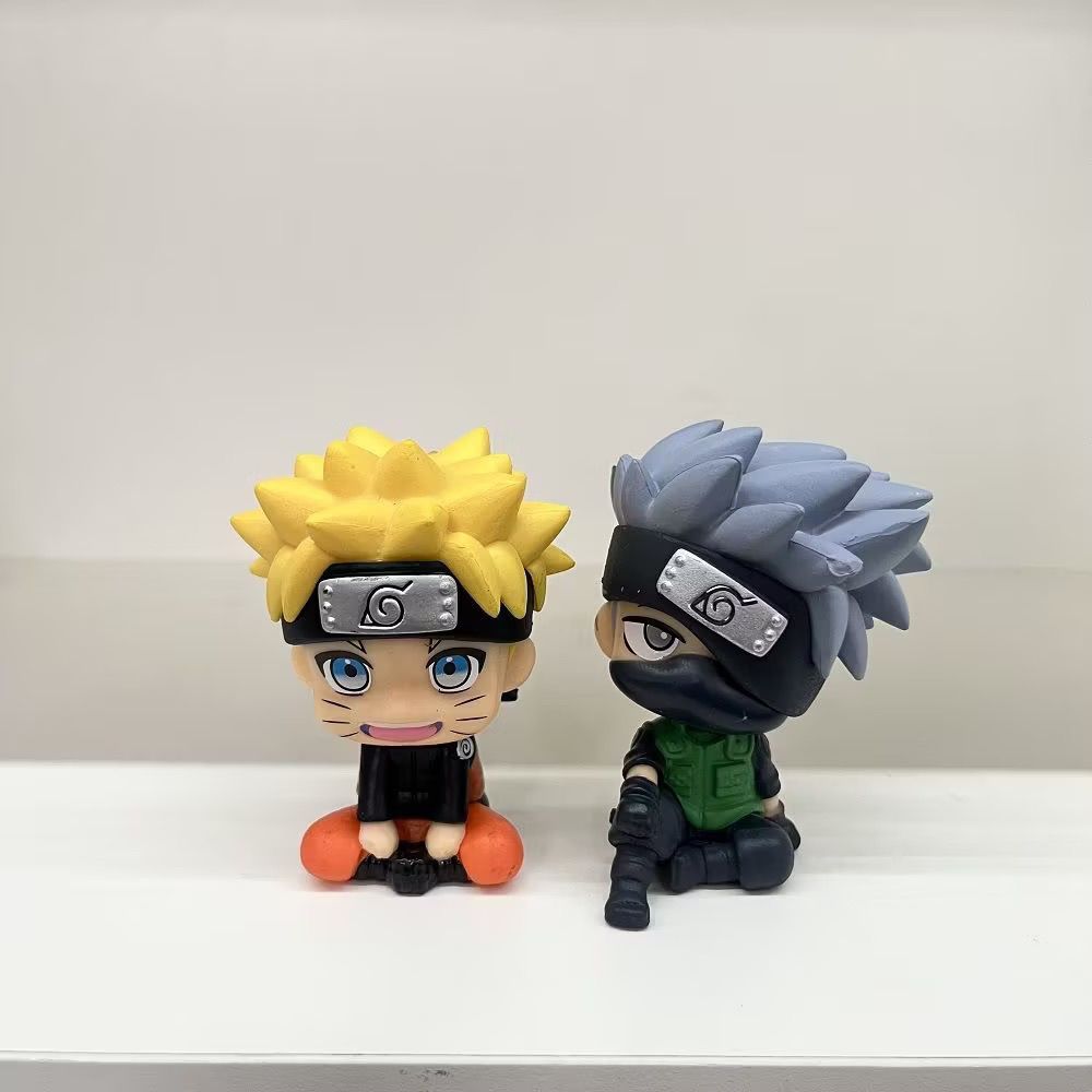 ナルト漫画かわいいフィギュアモデルカワイイ2Dちび人形車飾り - Car Accessories Decoration のレビューと価格