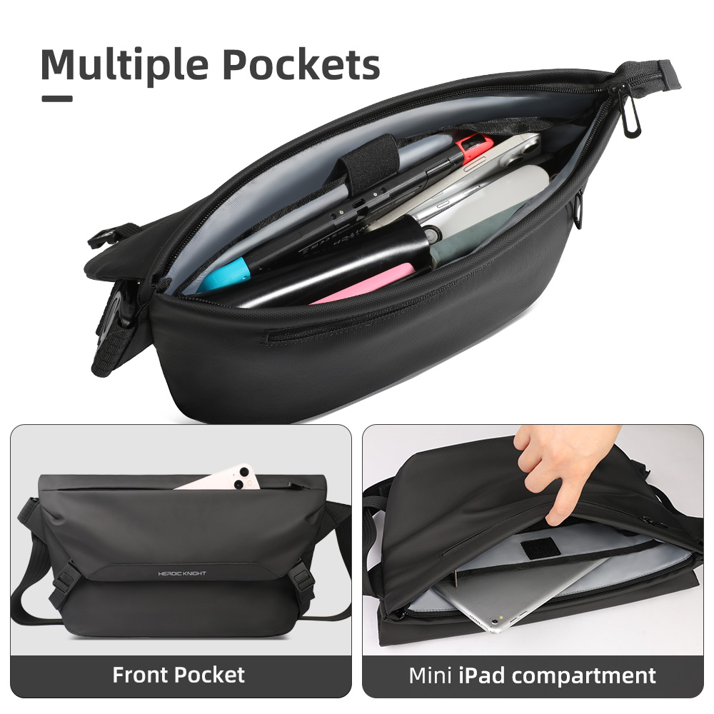 HcanKcan マンショルダーバッグ防水大容量メッセンジャ - Car Accessories Gifts For Men のレビューと価格