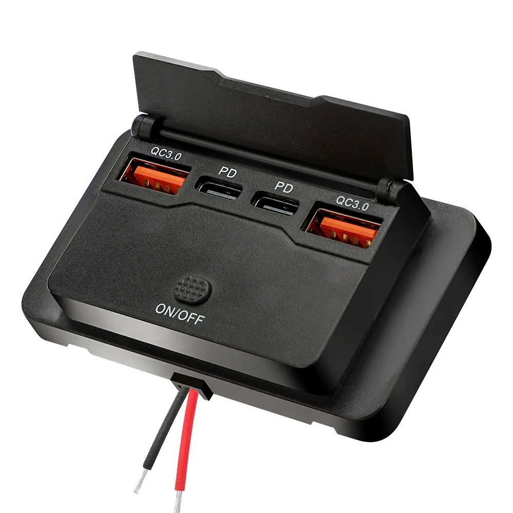 スイッチ付きカーチャージャーソケットアダプター、2-4ポート - Car Accessories Thailand のレビューと価格
