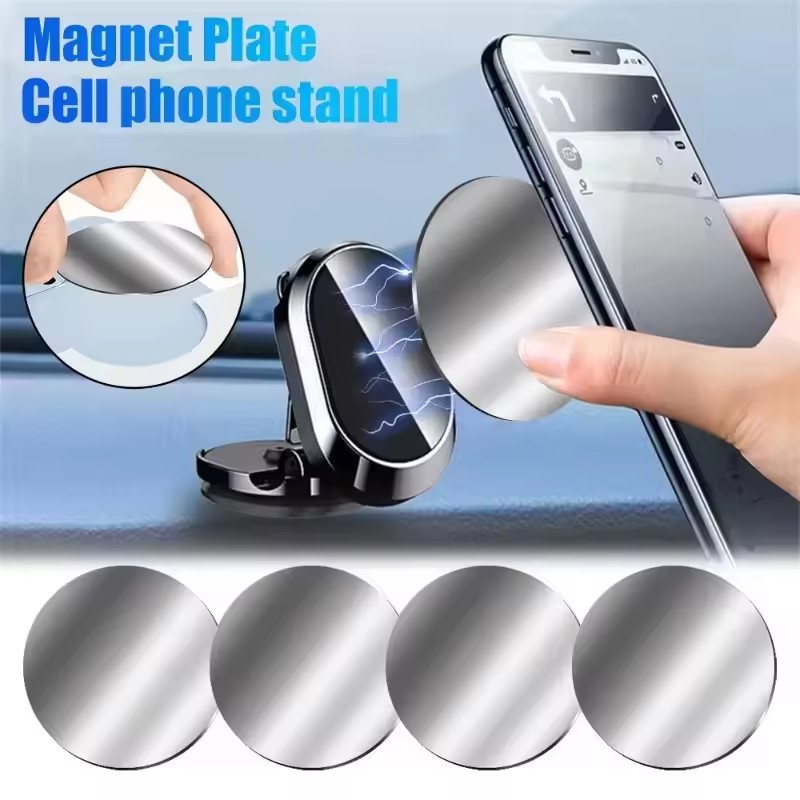 50/1 個金属プレートディスク用マグネット自動車電話ホルダ - Car Accessories Sticker のレビューと価格