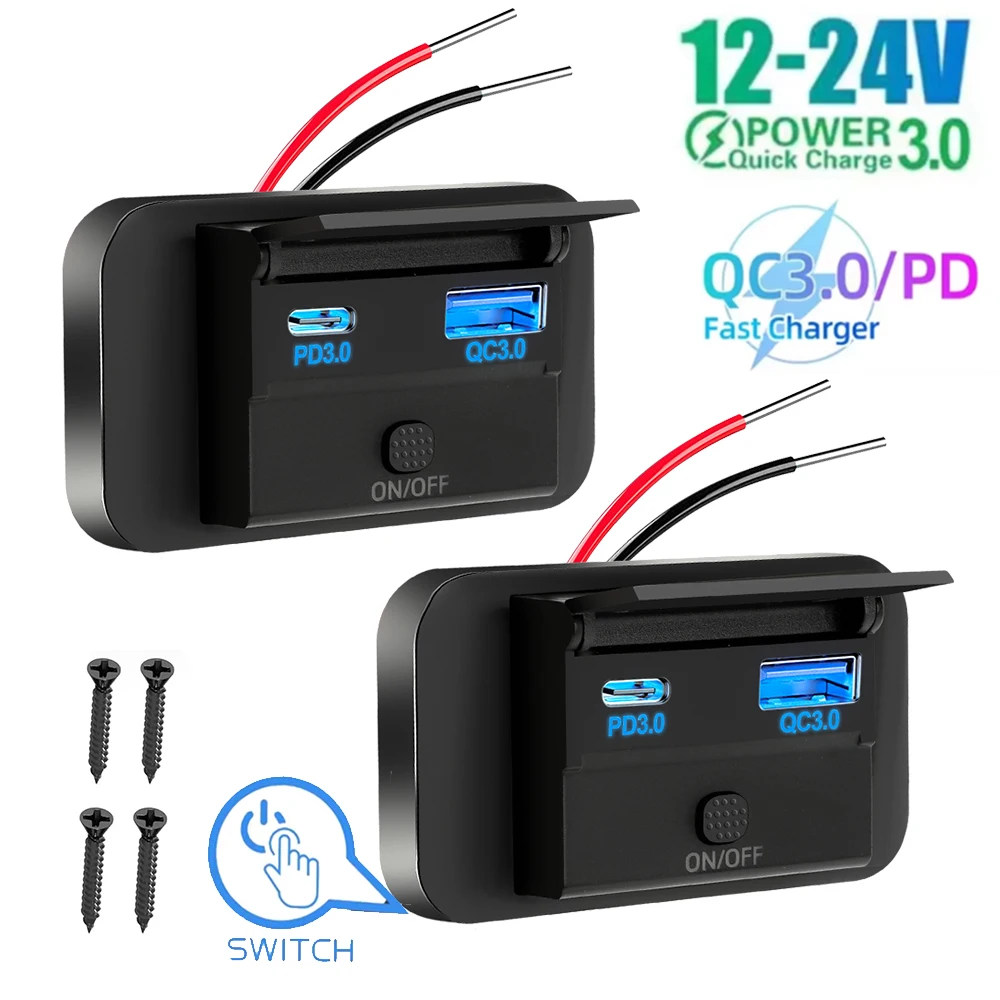 12V-24V車載充電器コンセント PD 30W & QC  - Car Accessories Thailand のレビューと価格