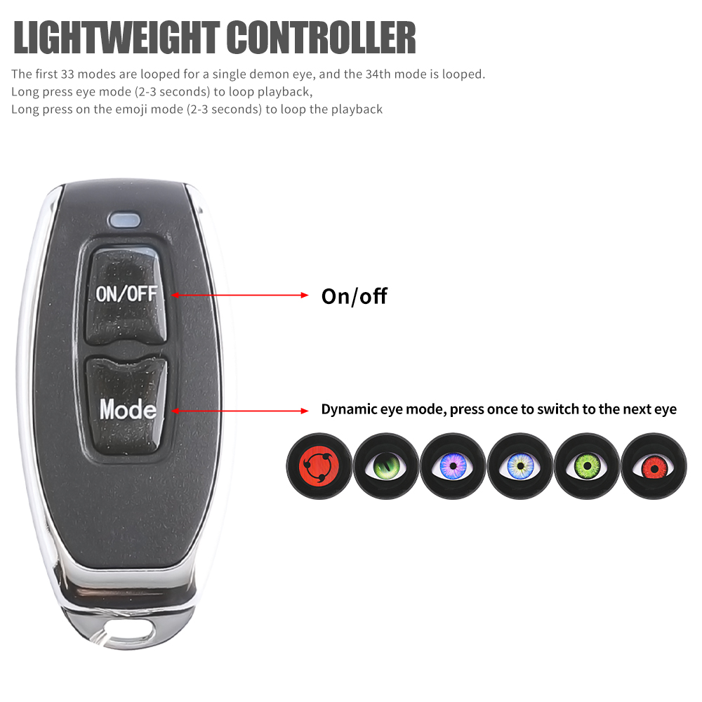 LED ヘッドライトデーモンアイズダイナミック調整可能なアイ - Car Accessories Evil Eye のレビューと価格